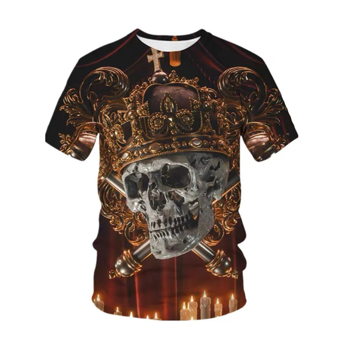 3D Printed Retro Skull T-shirt Casual Loose Oversized O-neck Top Street Rock Hip Hop Short Sleeve Men's Clothing
3D Printed Retro Skull T-shirt Casual Loose Oversized O-neck Top Street Rock Hip Hop Short Sleeve Men's Clothing