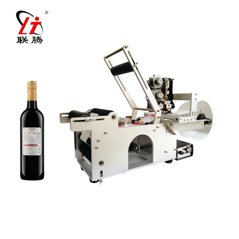 

LT PACK Semi Automatic Sticker Round Small Tabletop Desktop Manual jars Bottles Labeling Machines