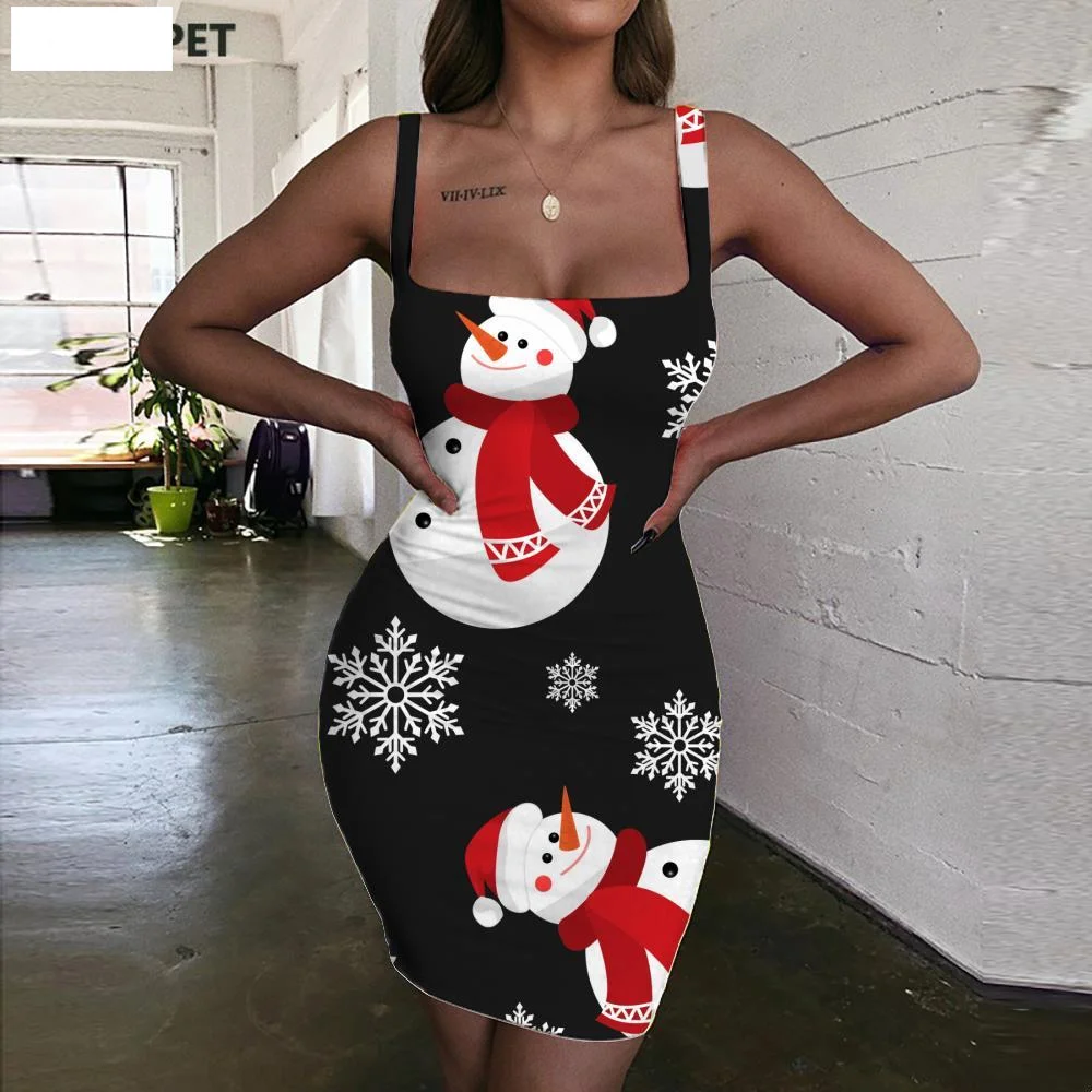 Christmas Dresses Women Snowman Vestido Sexy Snowflake Sundress Painting Ladies Dresses Womens Clothing Party Short Boho
Christmas Dresses Women Snowman Vestido Sexy Snowflake Sundress Painting Ladies Dresses Womens Clothing Party Short Boho