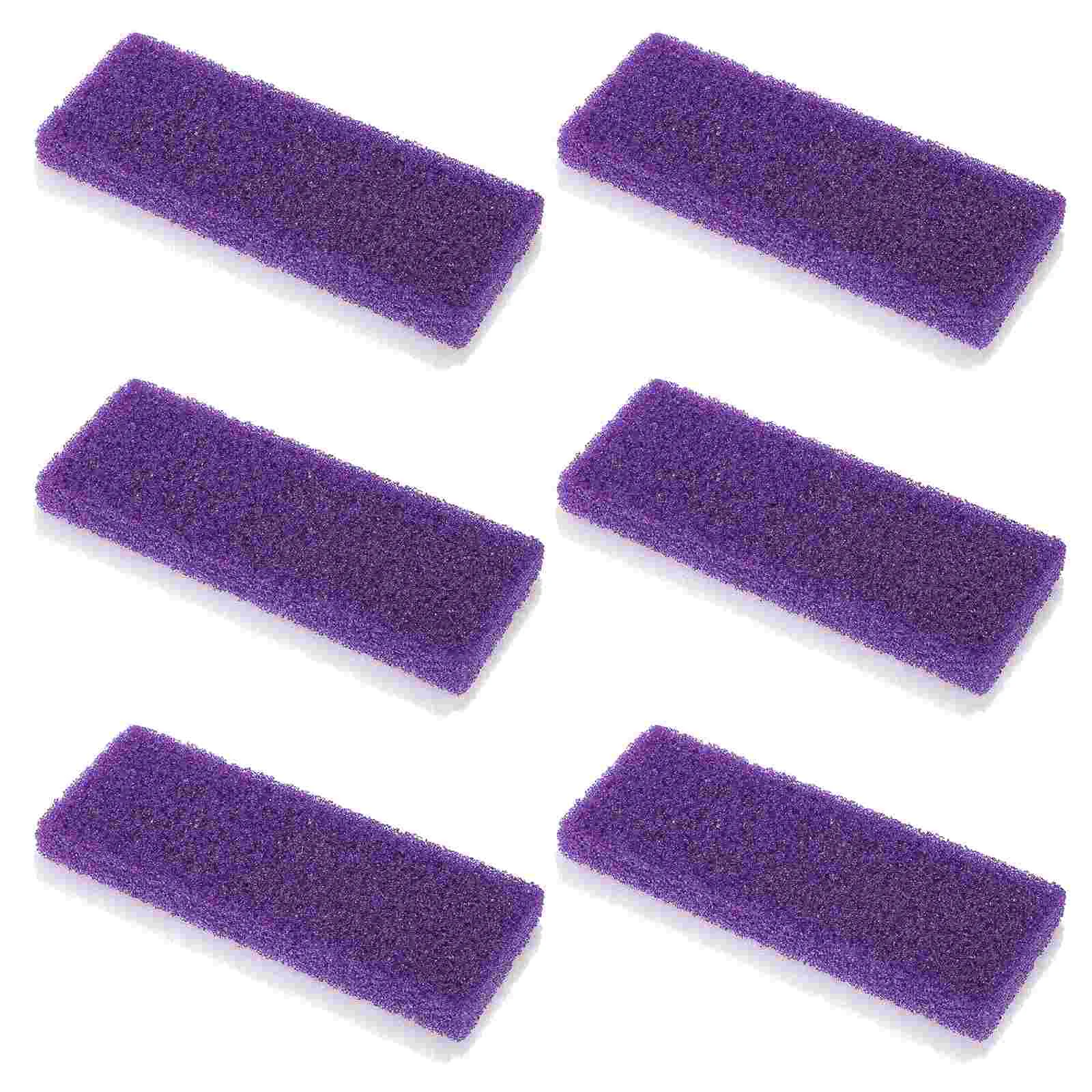 

6 шт. Пемза для ног, средство для удаления огрубевшей кожи и скруббер (фиолетовый)