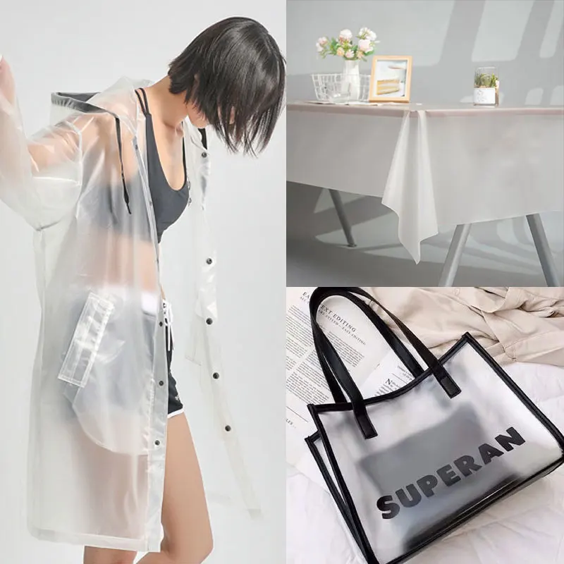 1.37x0.5m Translucent Misty Tpu Fabric See-through Plastic Table Cloth Clothing Raincoat Bag Waterproof Sewing Diy Fabric
1.37x0.5m Translucent Misty Tpu Fabric See-through Plastic Table Cloth Clothing Raincoat Bag Waterproof Sewing Diy Fabric