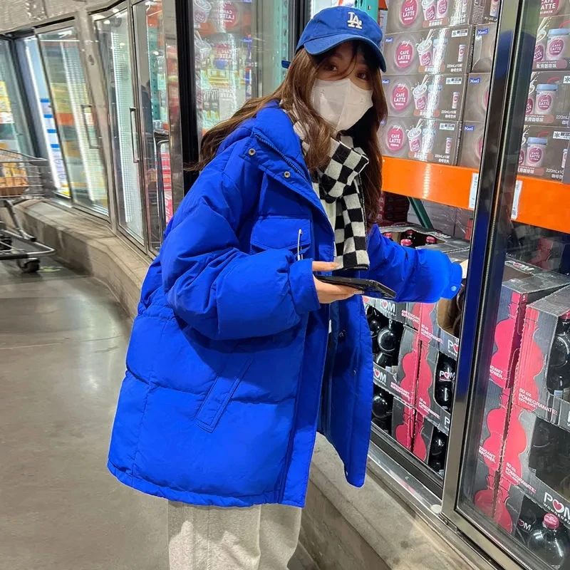 2023 New Klein Blue Parkas Winter Women's Jacket Down Cotton Jacket Long Cotton Coat Loose Thicken Warm Women's Quilted Jacket
2023 New Klein Blue Parkas Winter Women's Jacket Down Cotton Jacket Long Cotton Coat Loose Thicken Warm Women's Quilted Jacket