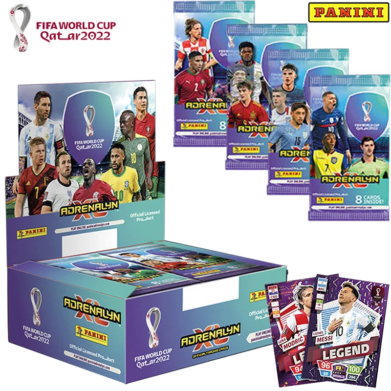 

FIFA World Cup Qatar 2022 Official Limited Edition Collection Panini Neymar Lionel Messi Football Star Card Box Club Fans Gift
