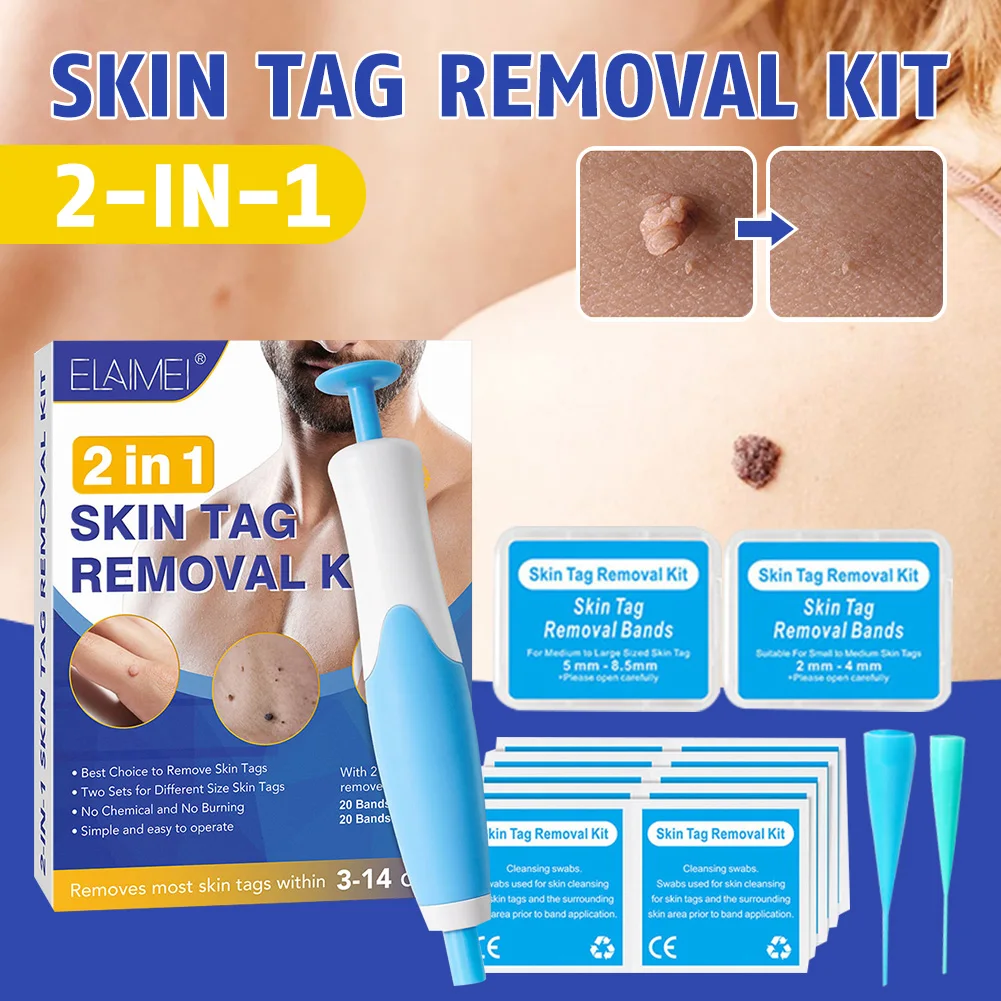 2 IN 1 Auto Skin Tag Removal Kits Painless Mole Wart Remover With Cleansing Swabs Skin Tag Remover Device Beauty Skin Care Tool
2 IN 1 Auto Skin Tag Removal Kits Painless Mole Wart Remover With Cleansing Swabs Skin Tag Remover Device Beauty Skin Care Tool