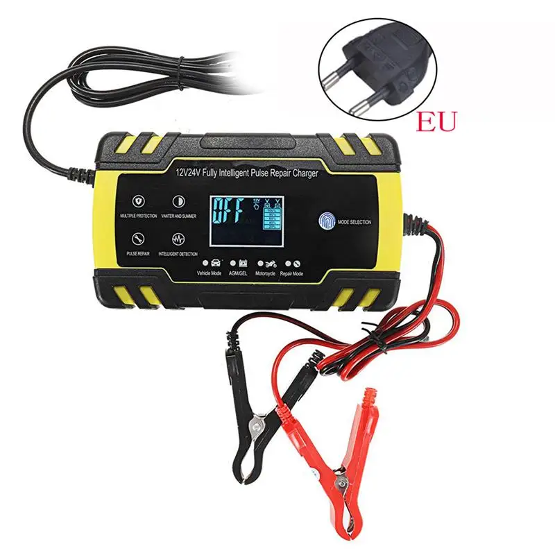 Автоматическое зарядное устройство для аккумуляторов 140 Вт, 12 В, 24 В, автомобильное зарядное устройство для аккумуляторов мотоцикла, зарядн...
Автоматическое зарядное устройство для аккумуляторов 140 Вт, 12 В, 24 В, автомобильное зарядное устройство для аккумуляторов мотоцикла, зарядн...