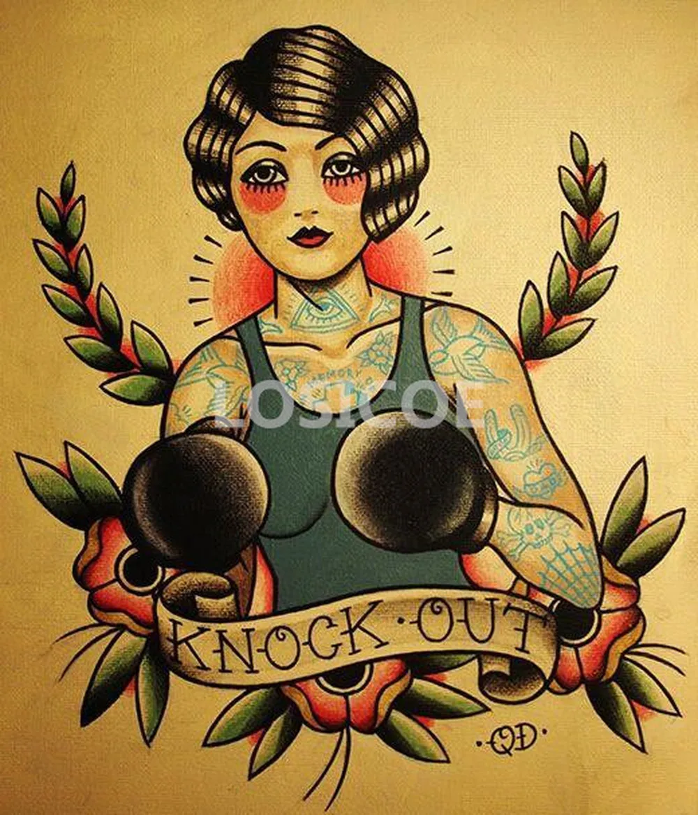BOXING Retro Tattoos Patterned Posters Kraft Paper Interior Painting Restoring Wall Sticker Bar Cafe Tattoo shop Home Decoration
BOXING Retro Tattoos Patterned Posters Kraft Paper Interior Painting Restoring Wall Sticker Bar Cafe Tattoo shop Home Decoration