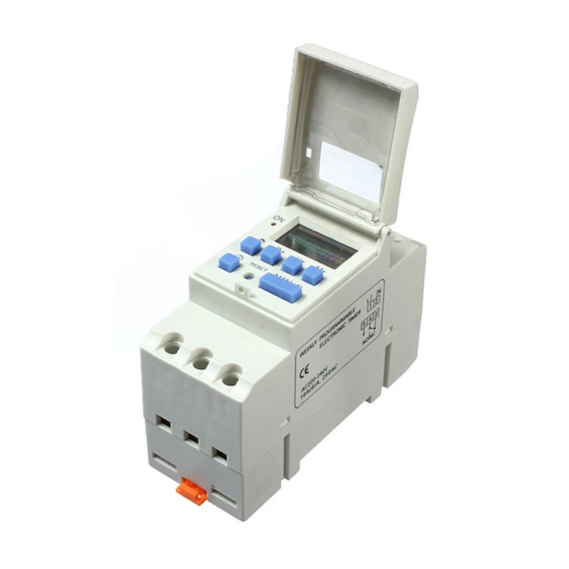 

THC15A Microcomputer Electronic Weekly Programmable Digital TIMER SWITCH Time Relay Control 220V AC 16A Din Rail Mount