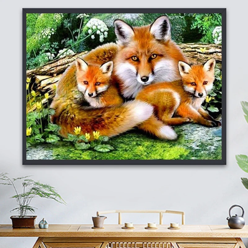 5D DIY Diamond Painting Fox Families Diamond Mosaic Cartoon Animals Diamond Embroidery Cross Stitch Kits Home Decor
5D DIY Diamond Painting Fox Families Diamond Mosaic Cartoon Animals Diamond Embroidery Cross Stitch Kits Home Decor