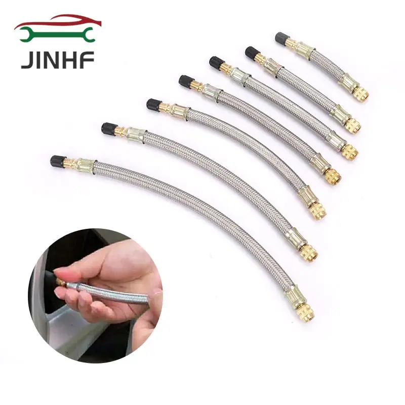 1PC Universal Car Stainless Steel Extended Nozzle Braided Wheel Tire Tyre Valve Extension Adapter 10/12/15/16/18/21/25cm
1PC Universal Car Stainless Steel Extended Nozzle Braided Wheel Tire Tyre Valve Extension Adapter 10/12/15/16/18/21/25cm