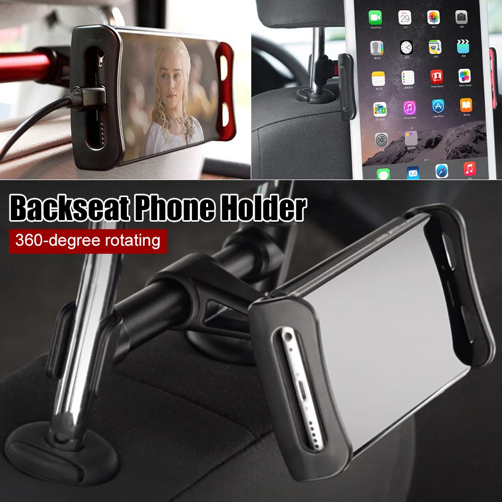 Car Rear Pillow Phone Holder Universal Headrest Mount Tablet Holder 360 Degree Rotating Rearseat Phone Bracket for 4" to 11"
Car Rear Pillow Phone Holder Universal Headrest Mount Tablet Holder 360 Degree Rotating Rearseat Phone Bracket for 4" to 11"