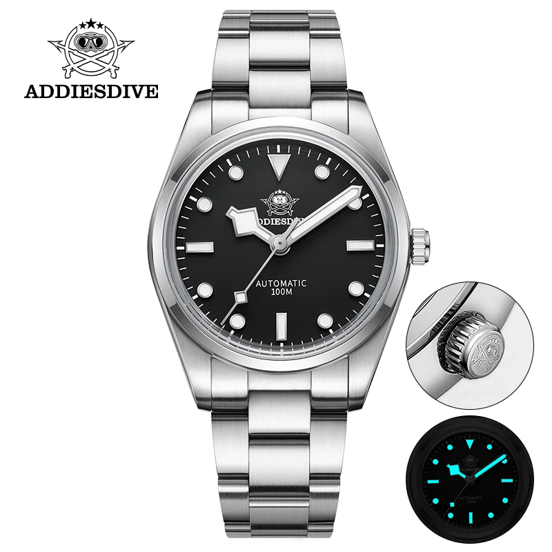 ADDIESDIVE Fashion Mens Watches High Quality Luminous AD2113 Steel Wristwatch 10bar Waterproof Automatic Wrist Watch Men reloj
ADDIESDIVE Fashion Mens Watches High Quality Luminous AD2113 Steel Wristwatch 10bar Waterproof Automatic Wrist Watch Men reloj