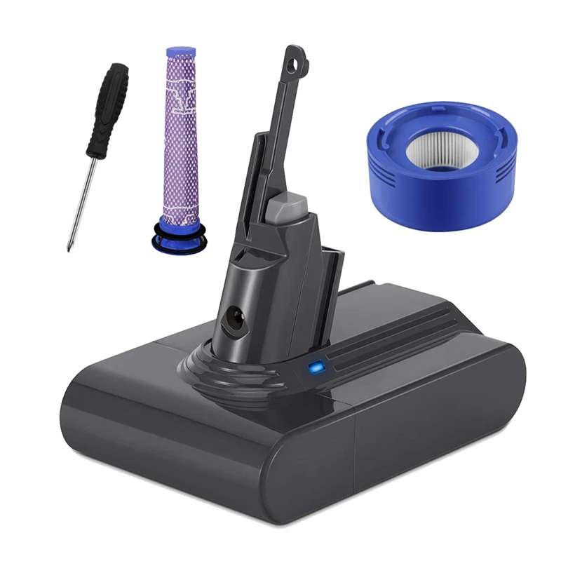 Сменный адаптер аккумулятора V7 + фильтр + отвертка 21,6 в для пылесосов Dyson V7 Animal/Extra/Absolute/Trigger
Сменный адаптер аккумулятора V7 + фильтр + отвертка 21,6 в для пылесосов Dyson V7 Animal/Extra/Absolute/Trigger