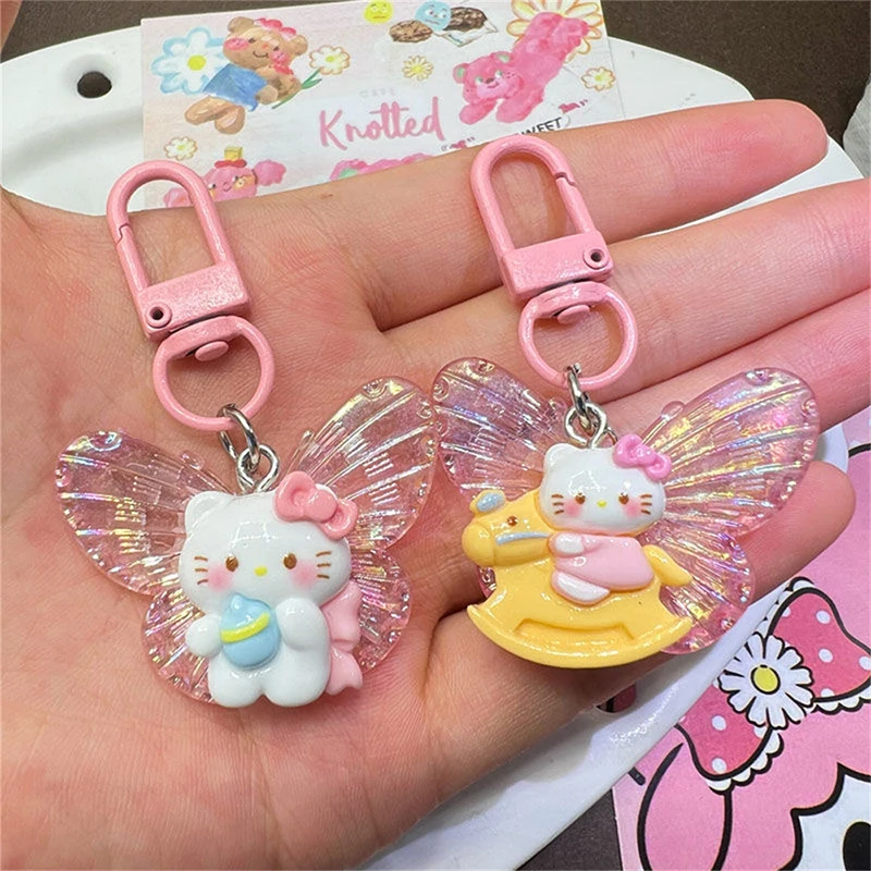 Милый брелок Hello Kitty с рисунком KT Cat для ключей сумка подвеска автомобильный