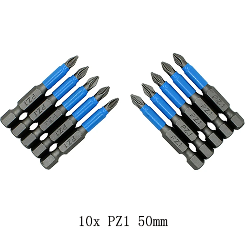 10pcs 50mm Non Slip Screwdriver Bit Magnetic Single Head PH1/PH2/PH3/PZ1/PZ2/PZ3 9255 Alloy Steel Drill Accessories Hot Selling
10pcs 50mm Non Slip Screwdriver Bit Magnetic Single Head PH1/PH2/PH3/PZ1/PZ2/PZ3 9255 Alloy Steel Drill Accessories Hot Selling