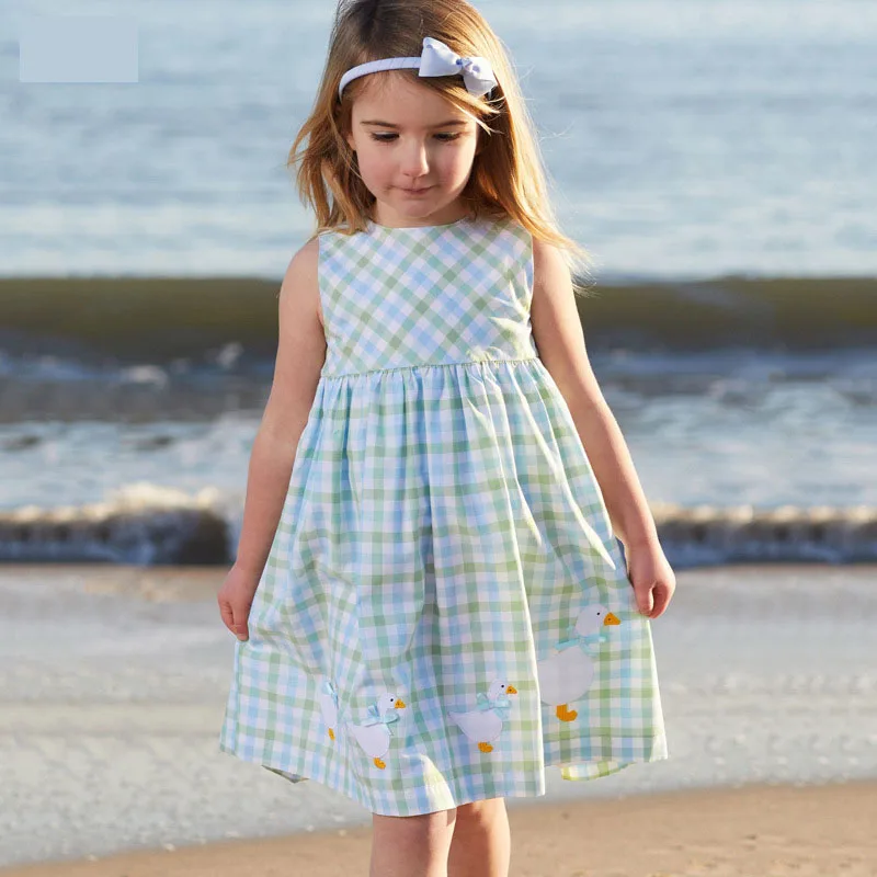 Girls Dress 2022 European And American Summer New Girls Cartoon Plaid Knitted Sleeveless Princess Dress Cotton
Girls Dress 2022 European And American Summer New Girls Cartoon Plaid Knitted Sleeveless Princess Dress Cotton