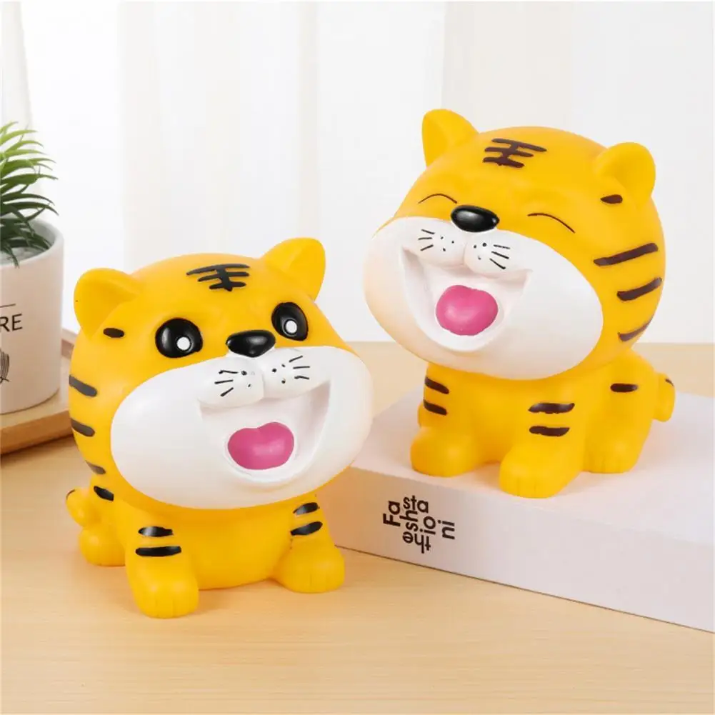 Money Bank Exquisite Adorable PVC Plastic Cartoon Tiger Shape Saving Box Creative Piggy Bank for Home
Money Bank Exquisite Adorable PVC Plastic Cartoon Tiger Shape Saving Box Creative Piggy Bank for Home