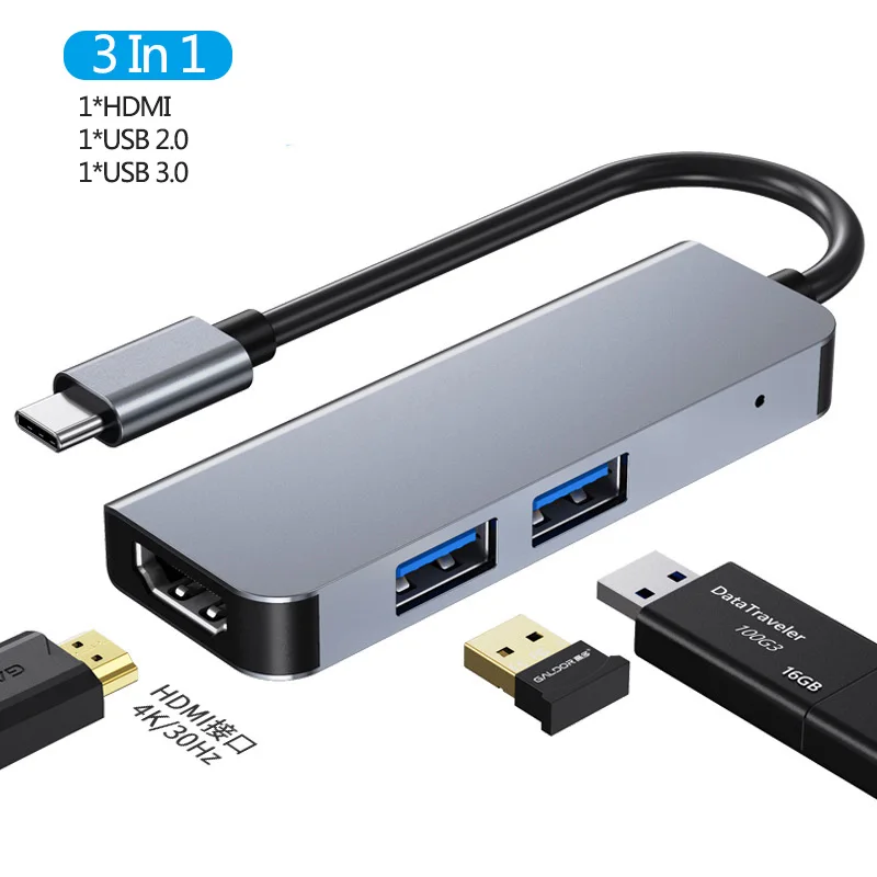 USB C Multiport Docking Station Hub To HDMI-compatible RJ45 100M Adapter With PD Fast Charger For MacBook Pro 13 15 Air HP Dell
USB C Multiport Docking Station Hub To HDMI-compatible RJ45 100M Adapter With PD Fast Charger For MacBook Pro 13 15 Air HP Dell