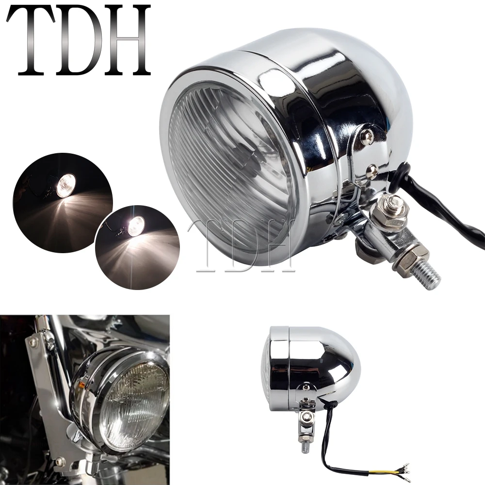 Motorcycle Chrome Retro Headlight HS1 12V 35W Front Headlamp Dual Sport Dirt Bike For DR RM 250 CB600 CB900F KLX450 KLX250
Motorcycle Chrome Retro Headlight HS1 12V 35W Front Headlamp Dual Sport Dirt Bike For DR RM 250 CB600 CB900F KLX450 KLX250