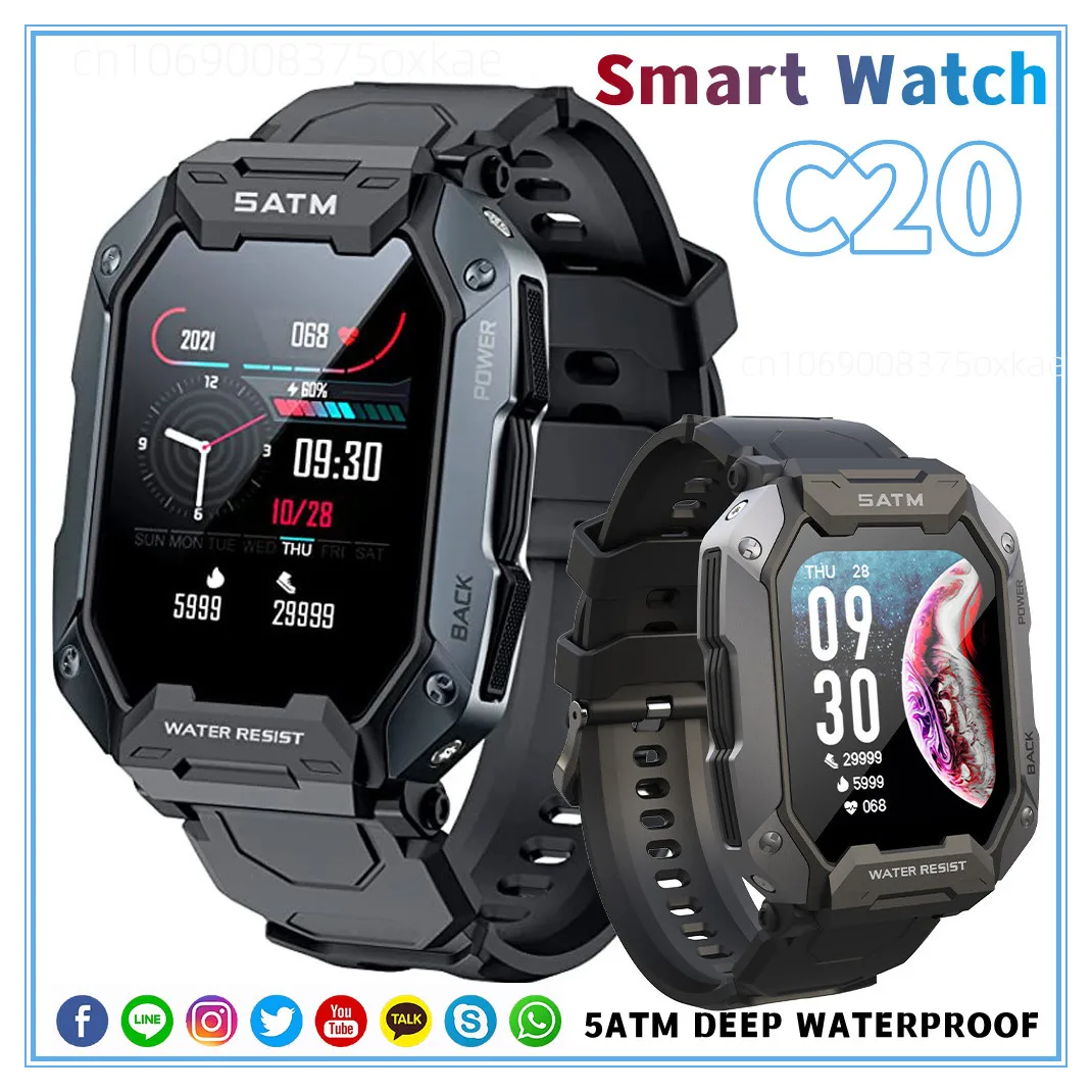 2022 Smart Watch Men IP68 5ATM Waterproof Outdoor Sports Fitness Tracker Heart Rate Health Monitor Smartwatch for Android IOS
2022 Smart Watch Men IP68 5ATM Waterproof Outdoor Sports Fitness Tracker Heart Rate Health Monitor Smartwatch for Android IOS