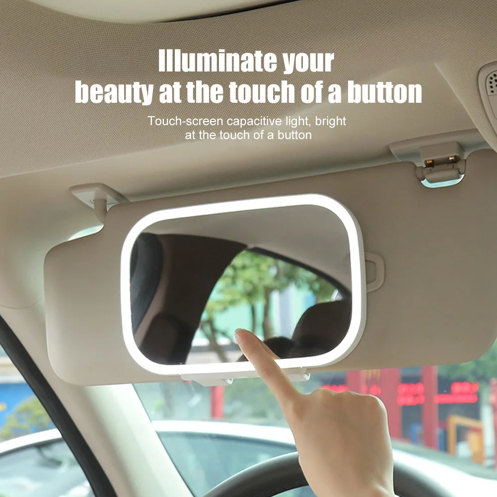 New Universal Car LED Makeup Mirror Sun Visor Mount Vanity Mirror Rechargeable 30LED 3 Lighting Modes Sun Visor Mirror Clip-On
New Universal Car LED Makeup Mirror Sun Visor Mount Vanity Mirror Rechargeable 30LED 3 Lighting Modes Sun Visor Mirror Clip-On