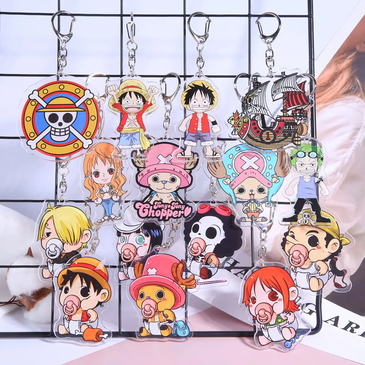 Аниме цельный брелок для ключей Kawaii Luffy Zoro Nami Изысканная акриловая сумка маленькая подвеска Украшение для автомобильных ключей оптовая про...
Аниме цельный брелок для ключей Kawaii Luffy Zoro Nami Изысканная акриловая сумка маленькая подвеска Украшение для автомобильных ключей оптовая про...