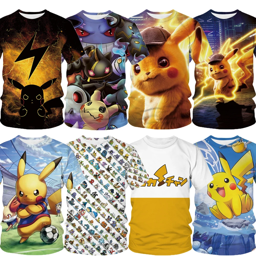 Summer Cosplay Pokemon Printed T Shirts Casual Men Women Children Fashion Short Sleeve Boy Girl Kids Interesting Cool Tops Tee
Summer Cosplay Pokemon Printed T Shirts Casual Men Women Children Fashion Short Sleeve Boy Girl Kids Interesting Cool Tops Tee