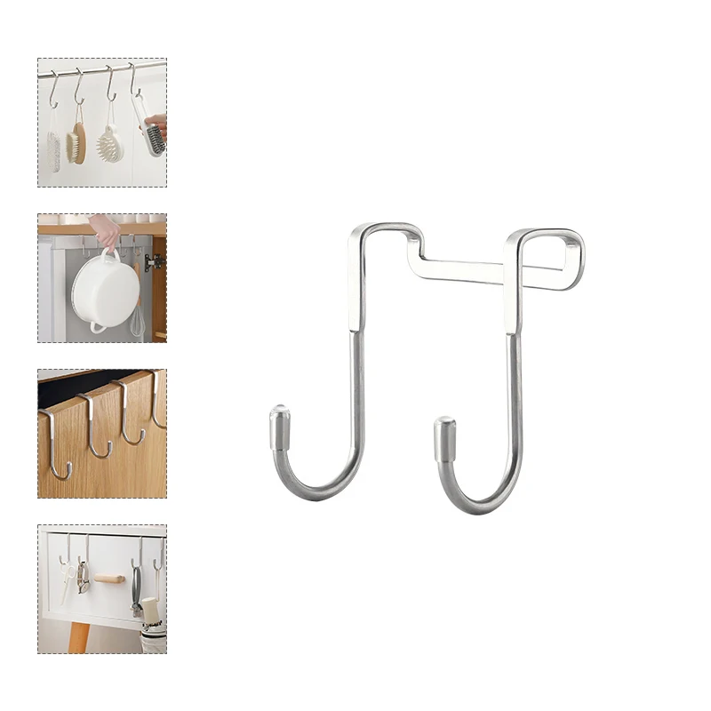 1PC S-type Free Punching Hanger Hook Stainless Steel Cabinet Door Without Trace Clothes Hook Home Door Back Wall Mounted Hooks
1PC S-type Free Punching Hanger Hook Stainless Steel Cabinet Door Without Trace Clothes Hook Home Door Back Wall Mounted Hooks