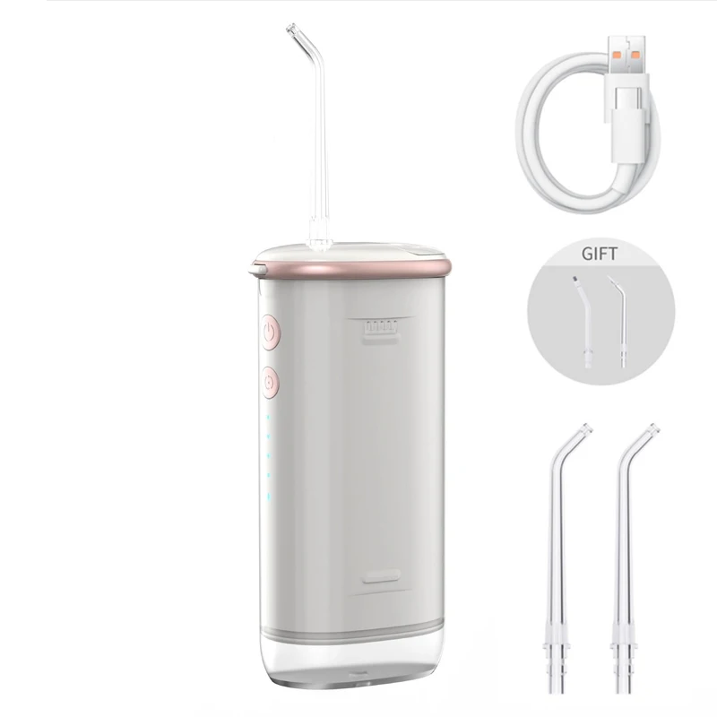 Ирригатор для полости рта 4 режима портативный Перезаряжаемый стоматологический водоструйный бытовой прибор водонепроницаемый 200 мл резервуар для воды инструменты для очистки