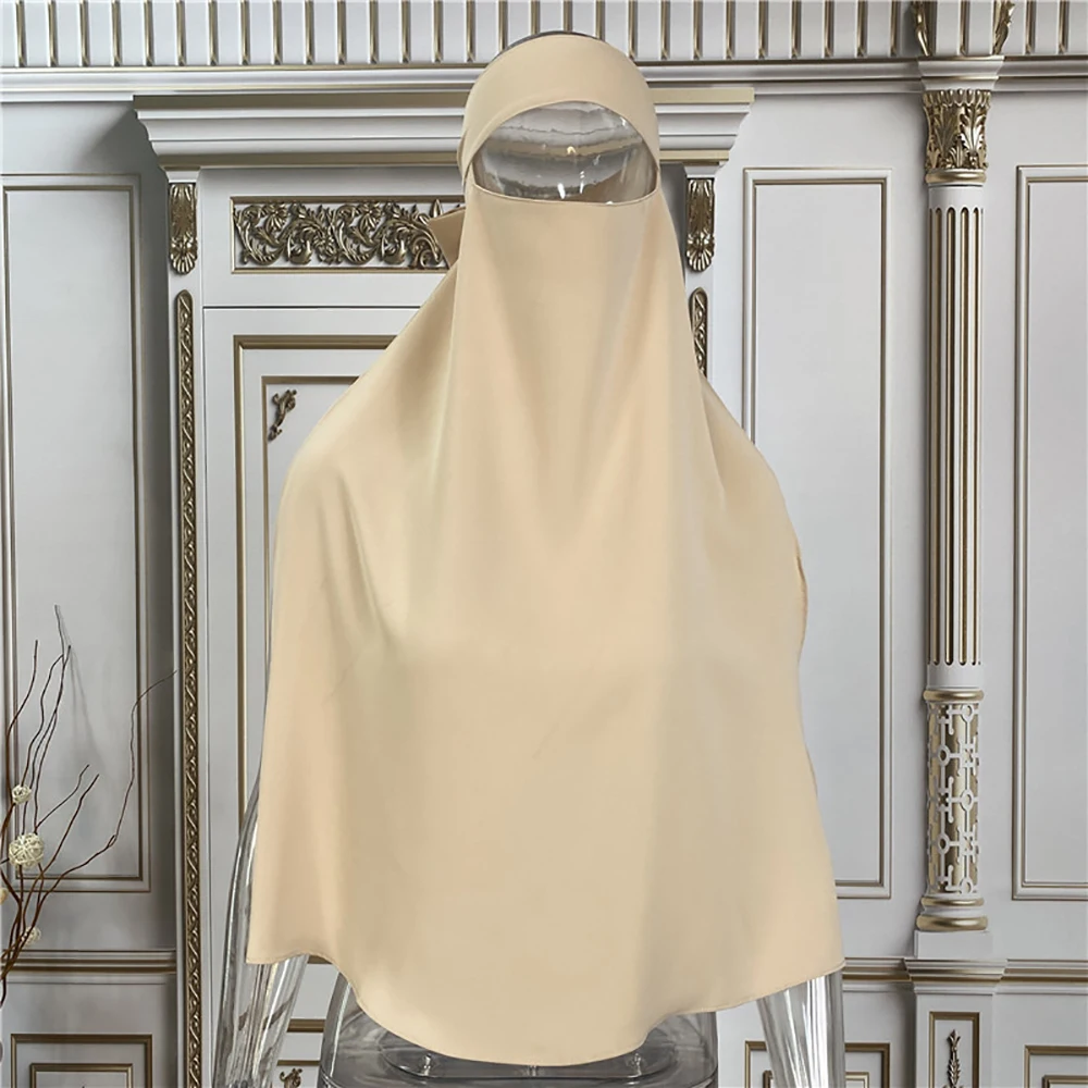 Niqab High Quality Nida Single Layer Ramadan Islamic Clothing EID Prayer Muslim Modest Women Hijab Khimar Jilbab Veil Niqab
Niqab High Quality Nida Single Layer Ramadan Islamic Clothing EID Prayer Muslim Modest Women Hijab Khimar Jilbab Veil Niqab