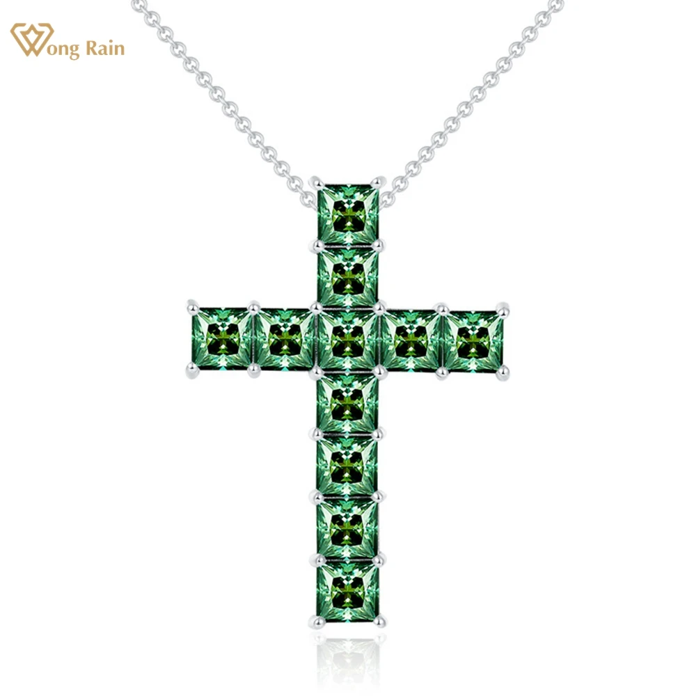 Wong Rain 925 Sterling Silver VVS1 3EX Princess Cut 5.5MM Real Moissanite Diamonds Gemstone Cross Necklace Pendent Jewelry GRA
Wong Rain 925 Sterling Silver VVS1 3EX Princess Cut 5.5MM Real Moissanite Diamonds Gemstone Cross Necklace Pendent Jewelry GRA