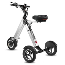 TopMate ES32 Electric Scooter Mini Tricycle for Adult, Folding Electric Mobility Scooter with 10 Inch Pneumatic Tires