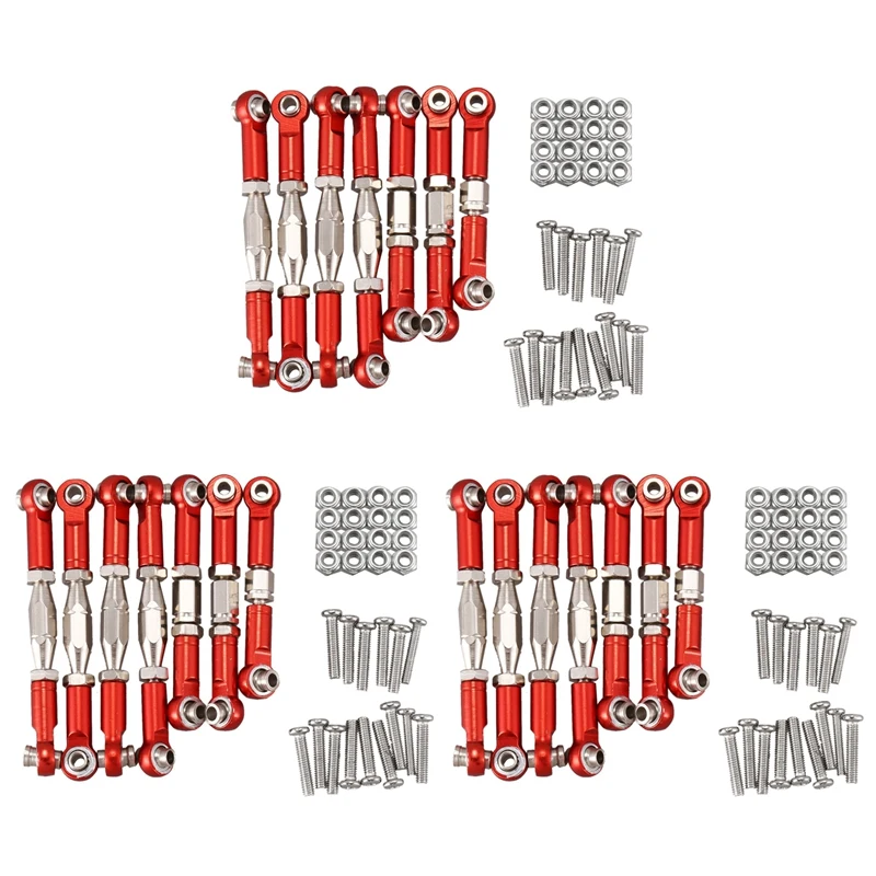 3X For Wltoys 144001 1/14 RC Car Spare Parts Metal Linkage Servo Pull Rod Steering Tie Rod Set,Red
3X For Wltoys 144001 1/14 RC Car Spare Parts Metal Linkage Servo Pull Rod Steering Tie Rod Set,Red