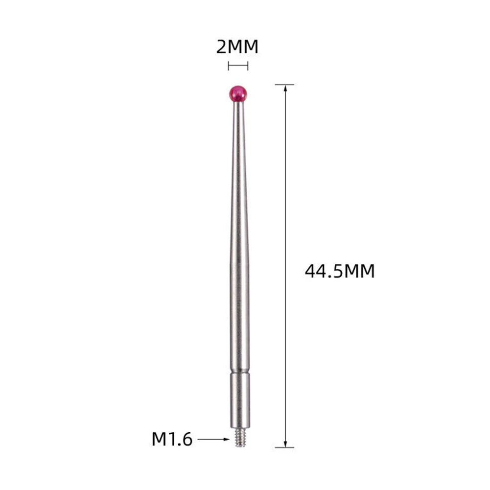 21CZA211 Contact Points Dial Test Indicator 2mm Ru By Ball Tip M1.6 Threaded 44.5mm Length For 513-415-10 513-215N 513 CMM Tool
21CZA211 Contact Points Dial Test Indicator 2mm Ru By Ball Tip M1.6 Threaded 44.5mm Length For 513-415-10 513-215N 513 CMM Tool