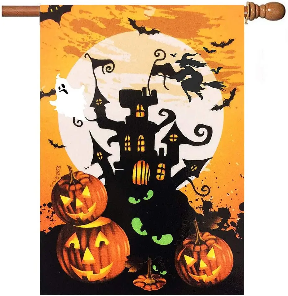 Scary Halloween Garden Flag 12x18 Inch Double Sided Decorative Spooky Cat Pumpkin House Yard Flags Trick or Treat Banner
Scary Halloween Garden Flag 12x18 Inch Double Sided Decorative Spooky Cat Pumpkin House Yard Flags Trick or Treat Banner