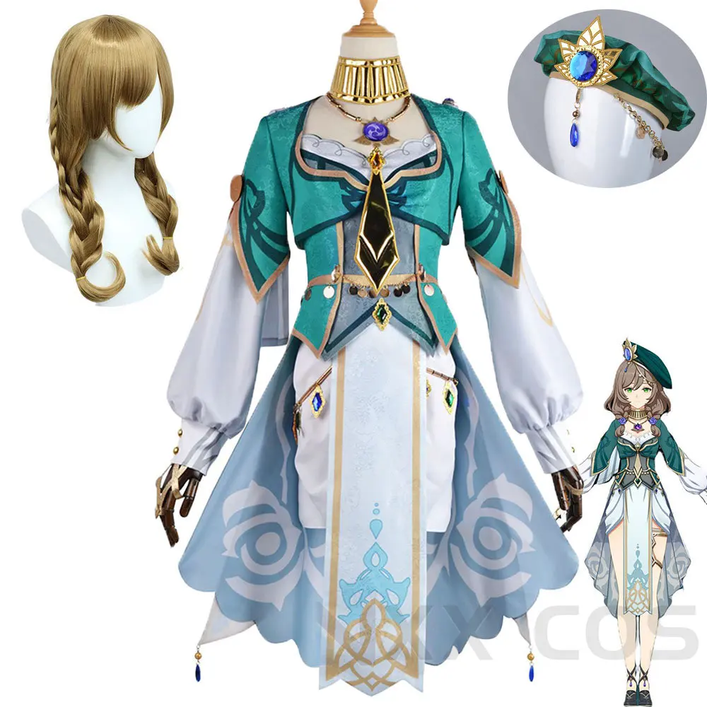 Lisa Genshin Cosplay Costume Genshin Impact Lisa Minci Wig Dresses Full Set Anime Game Outfits Women Halloween Party Clothes
Lisa Genshin Cosplay Costume Genshin Impact Lisa Minci Wig Dresses Full Set Anime Game Outfits Women Halloween Party Clothes