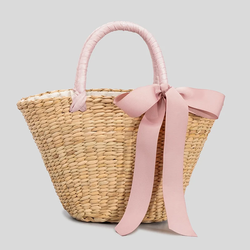 Straw Woven Single Shoulder Bag Women Bohemia Bow-Knot Decor Handbag Handmade New Unique Designer Beach Vacation Tote Bag XA243H
Straw Woven Single Shoulder Bag Women Bohemia Bow-Knot Decor Handbag Handmade New Unique Designer Beach Vacation Tote Bag XA243H