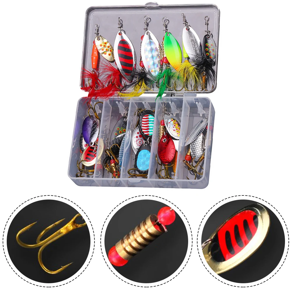 20pcs/Set Metal Spinner Baits Fishing Hook Sequins Bait Kit Spoons Lure Streamlined Design To Reduce Water Resistance Tackle
20pcs/Set Metal Spinner Baits Fishing Hook Sequins Bait Kit Spoons Lure Streamlined Design To Reduce Water Resistance Tackle