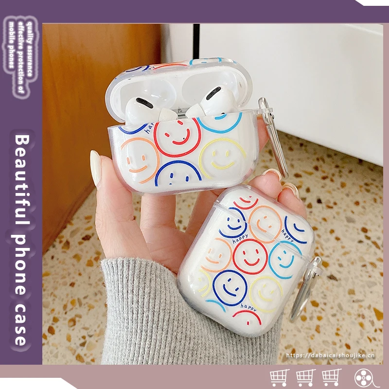 Чехол для наушников airpods 1/2/3Apple в Корейском стиле с улыбающимся лицом, беспроводной мягкий чехол с крючком и Bluetooth
Чехол для наушников airpods 1/2/3Apple в Корейском стиле с улыбающимся лицом, беспроводной мягкий чехол с крючком и Bluetooth