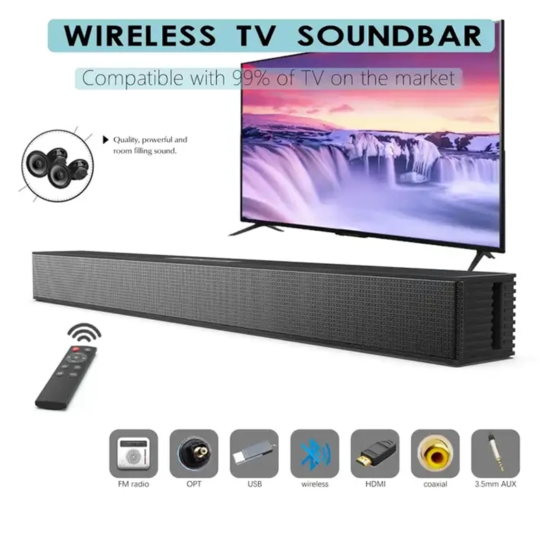 40W Home Theater TV Sound Bar Portable Outdoor Wireless Subwoofer Gaming Bluetooth Speaker Free Shipping Support FM Optical HDMI
40W Home Theater TV Sound Bar Portable Outdoor Wireless Subwoofer Gaming Bluetooth Speaker Free Shipping Support FM Optical HDMI