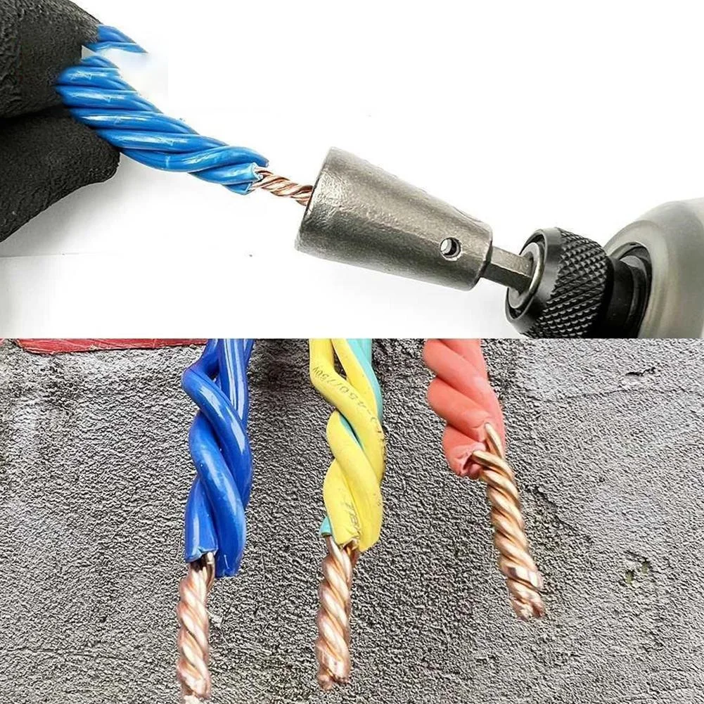 6mm Hexagonal Wire Twisting Tools Handle Electrician 1.5-6 Square 2-6 Way Twister Wire For Power Drill Drivers Quickly Twister
6mm Hexagonal Wire Twisting Tools Handle Electrician 1.5-6 Square 2-6 Way Twister Wire For Power Drill Drivers Quickly Twister