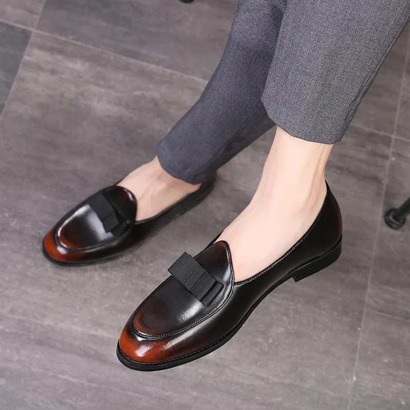 Man Casual Leather Shoes with Bowknot Trendy Party Wedding Shoe Driving Flats Men Moccasins Loafers
Man Casual Leather Shoes with Bowknot Trendy Party Wedding Shoe Driving Flats Men Moccasins Loafers