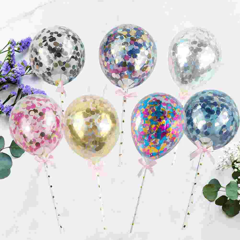 7PCS Sequins Balloons Cake Toppers Creative Confetti Balloons Cake Plug Birthday Decorative Sequined Balloon Cake Toppers for
7PCS Sequins Balloons Cake Toppers Creative Confetti Balloons Cake Plug Birthday Decorative Sequined Balloon Cake Toppers for
