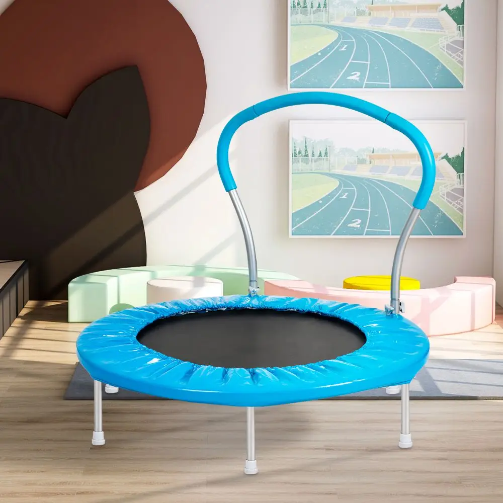 36" Foldable Mini Bouncer - Suitable for Indoor and Outdoor Use - for Two Kids with Safe Padded Cover BLUE
36" Foldable Mini Bouncer - Suitable for Indoor and Outdoor Use - for Two Kids with Safe Padded Cover BLUE