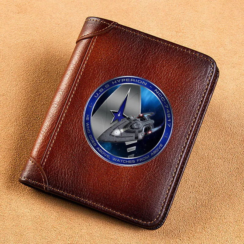 High Quality Genuine Leather Men Wallets U.S.S Hyperion Starfleet Printing Short Card Holder Purse Luxury Brand Male Wallet
High Quality Genuine Leather Men Wallets U.S.S Hyperion Starfleet Printing Short Card Holder Purse Luxury Brand Male Wallet