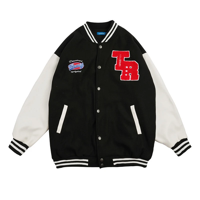 2022 New Arrival Patchwork Pattern Top Fashion Baseball Bomber Jacket Men Cotton Loose Casual Letter Rib Sleeve Brand Clothing
2022 New Arrival Patchwork Pattern Top Fashion Baseball Bomber Jacket Men Cotton Loose Casual Letter Rib Sleeve Brand Clothing