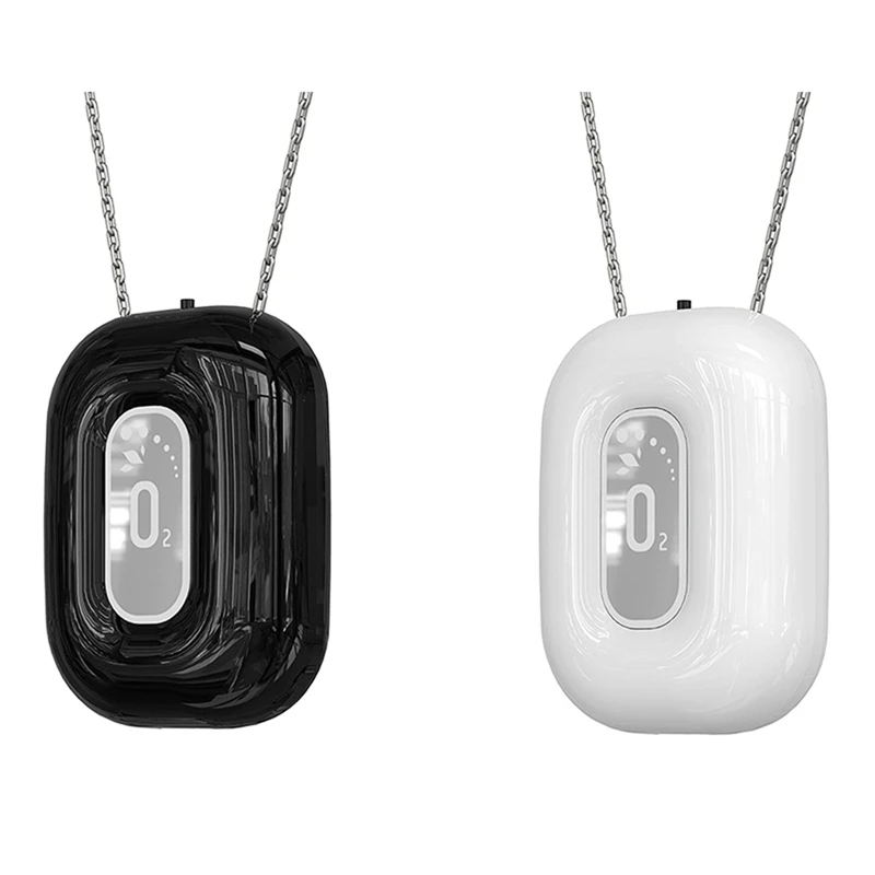2X Fashionable Personal Wearable Mini Negative Ion Necklace Hanging Neck Air Purifier Ionizer Generator Black & White
2X Fashionable Personal Wearable Mini Negative Ion Necklace Hanging Neck Air Purifier Ionizer Generator Black & White
