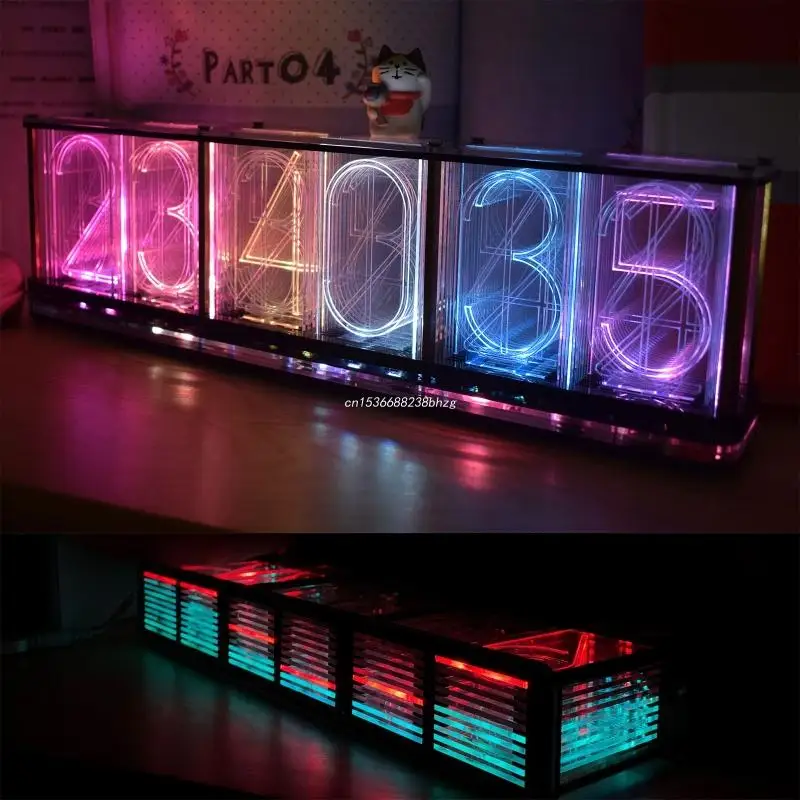 for Creative Simulation Tube Clock Digital Variable Color Clock LED for Gi Dropship
for Creative Simulation Tube Clock Digital Variable Color Clock LED for Gi Dropship