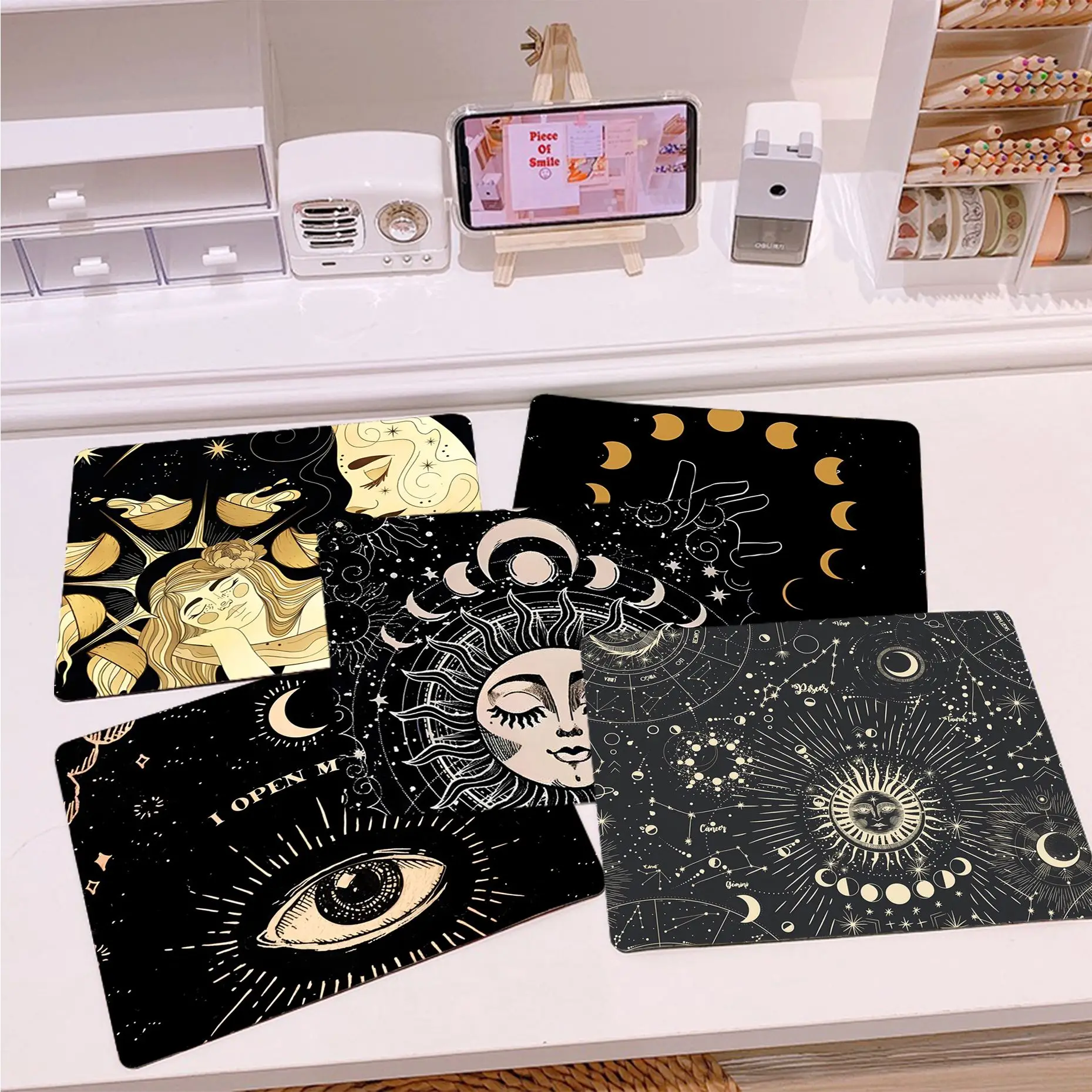 Witches Moon Tarot DIY Thickened Mouse Pad Gaming Keyboard Table Mat Office Supplies Room Decor For PC Computer Table
Witches Moon Tarot DIY Thickened Mouse Pad Gaming Keyboard Table Mat Office Supplies Room Decor For PC Computer Table