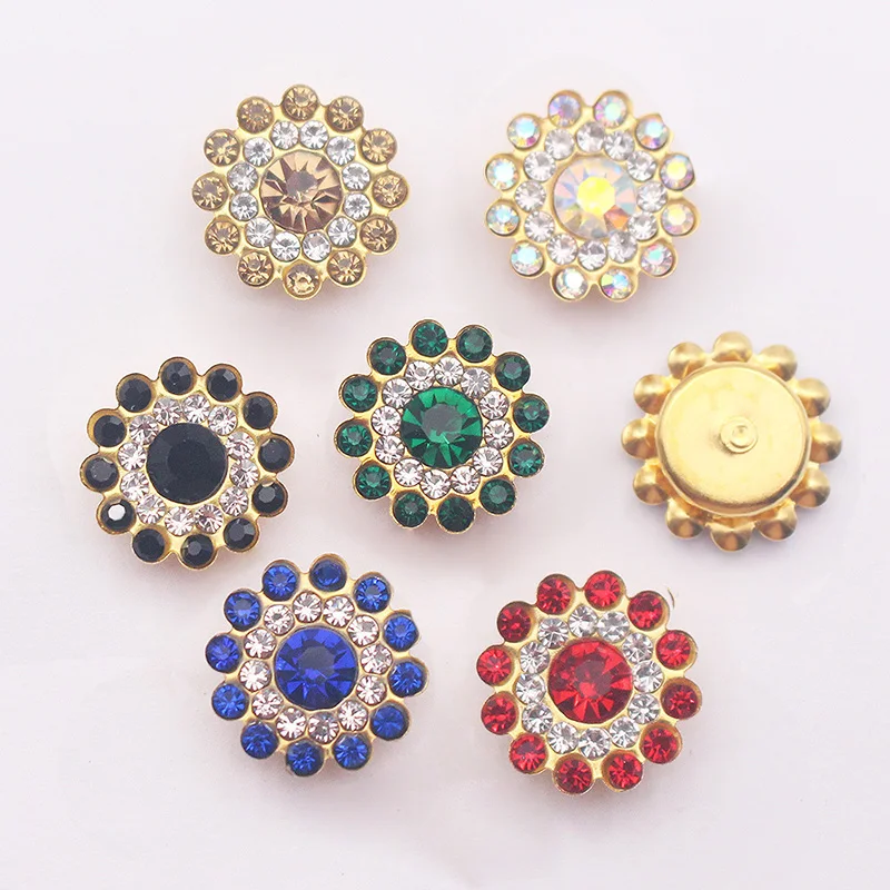10 шт. Подсолнухи, стразы, жемчужины, пряжки, хрустальные, стеклянные пуговицы, шляпы, одежда, декоративные изделия, костюмы, аксессуары