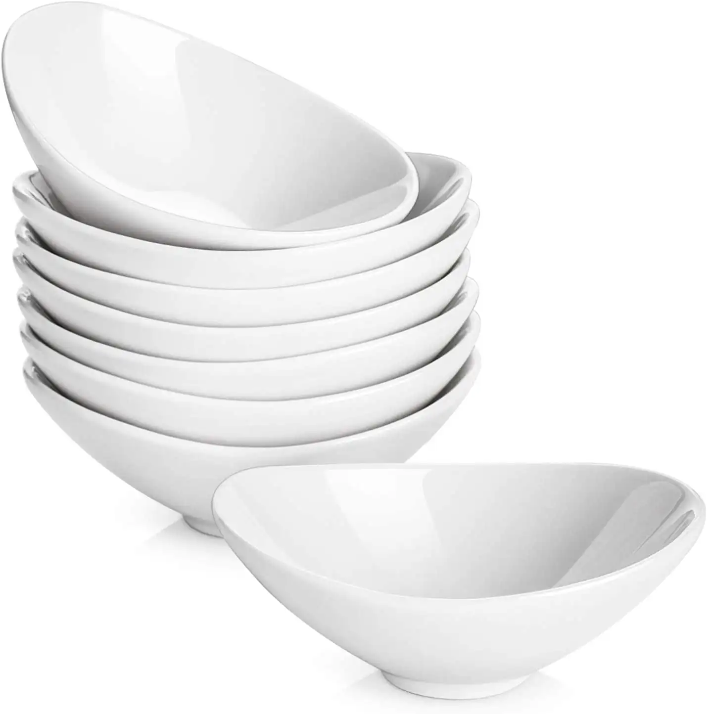 3oz Ceramic Soy Sauce Dish Set of 8, Dipping/Serving Bowls for Dessert, White Seasoning Plate for Ice Cream Fruit
3oz Ceramic Soy Sauce Dish Set of 8, Dipping/Serving Bowls for Dessert, White Seasoning Plate for Ice Cream Fruit